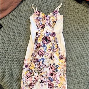 𝅺ASOS floral mirror print spaghetti strap midi dress 4